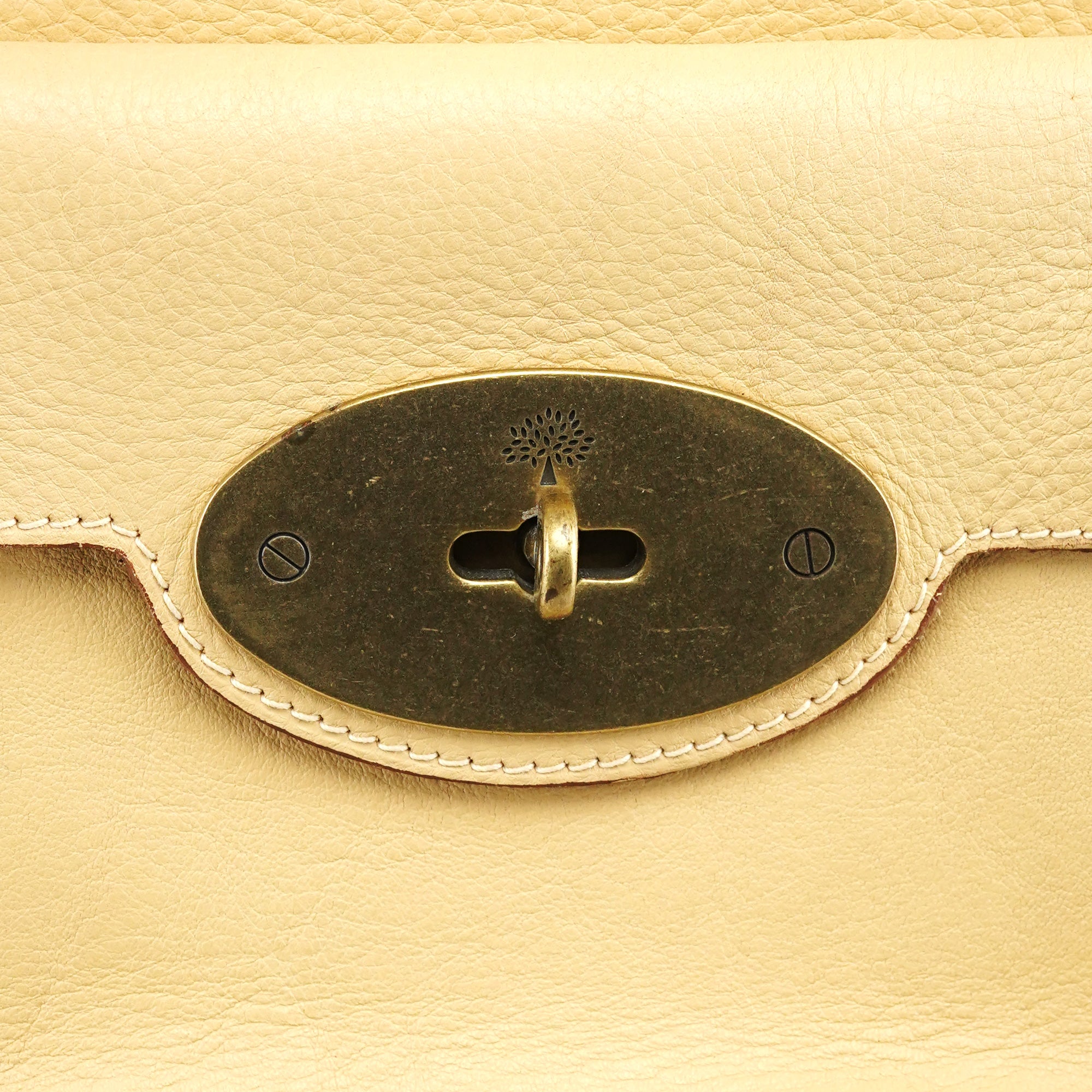 Mulberry Ivory Leather Knightsbridge Tote Bag