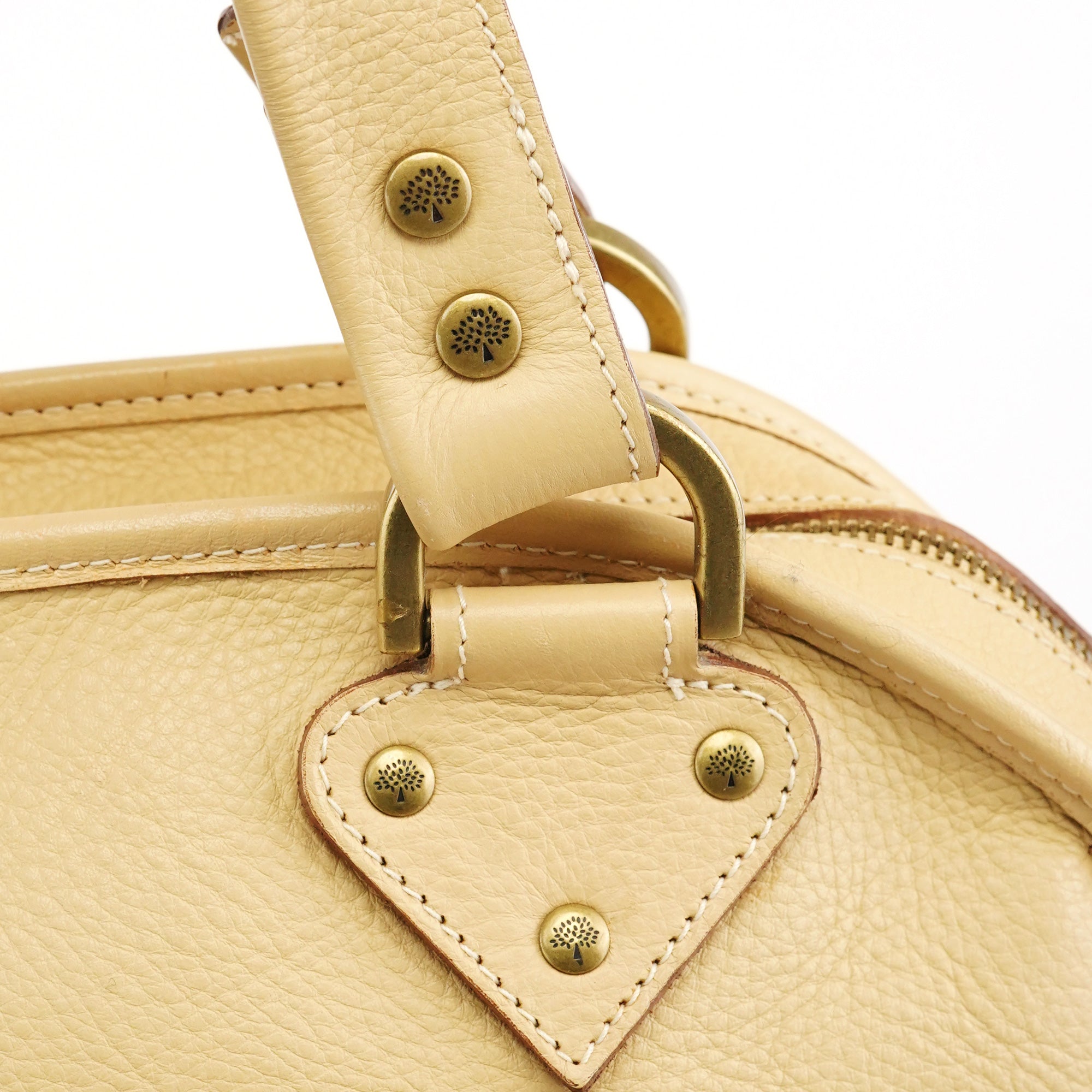 Mulberry Ivory Leather Knightsbridge Tote Bag