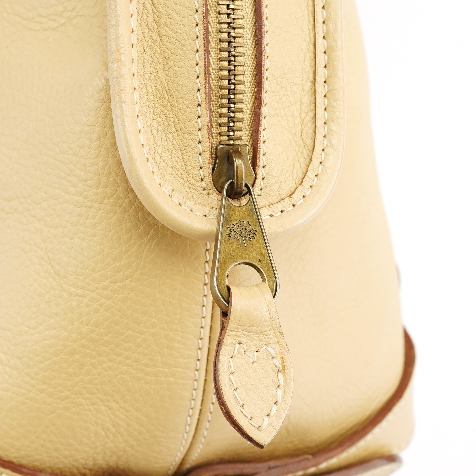 Mulberry Ivory Leather Knightsbridge Tote Bag