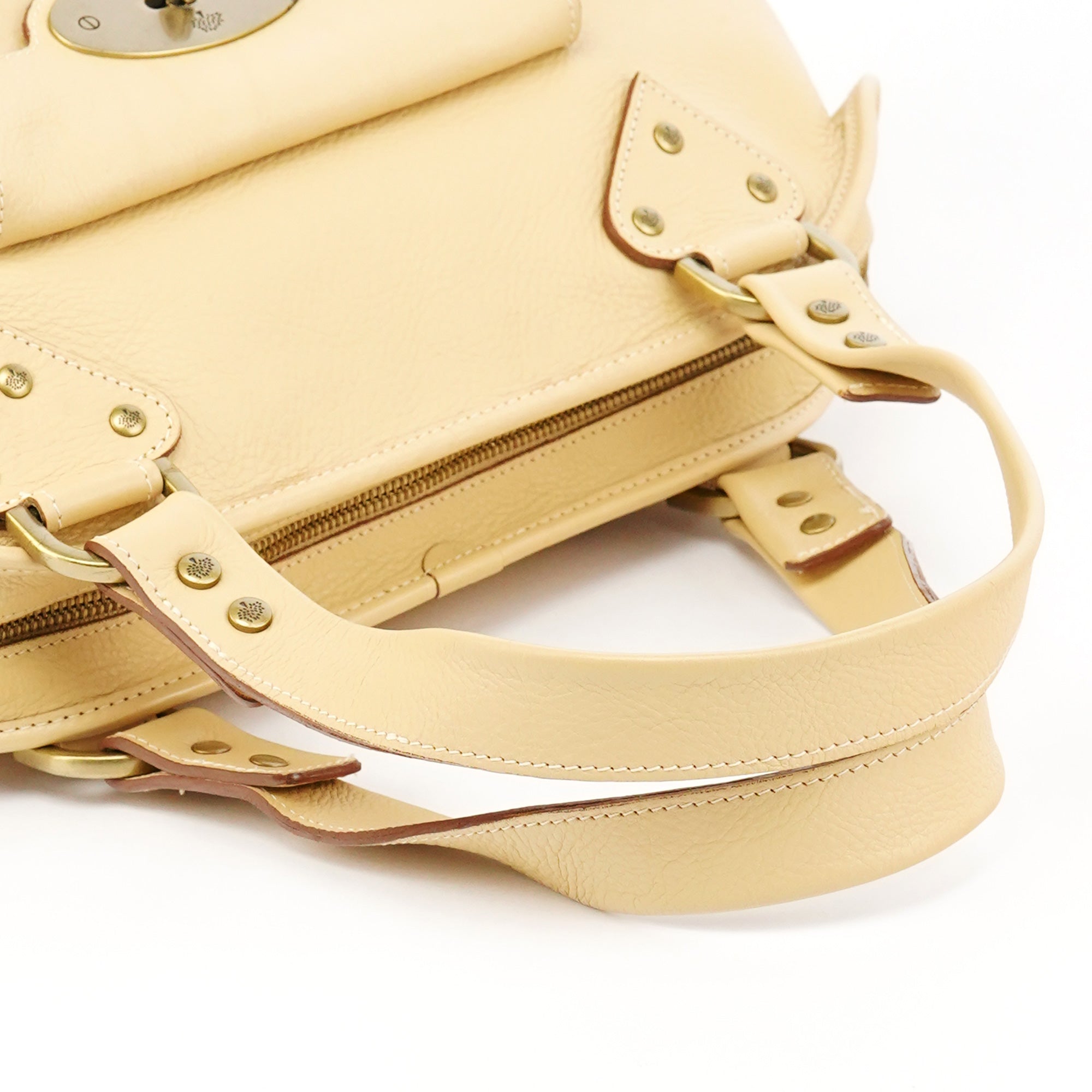 Mulberry Ivory Leather Knightsbridge Tote Bag