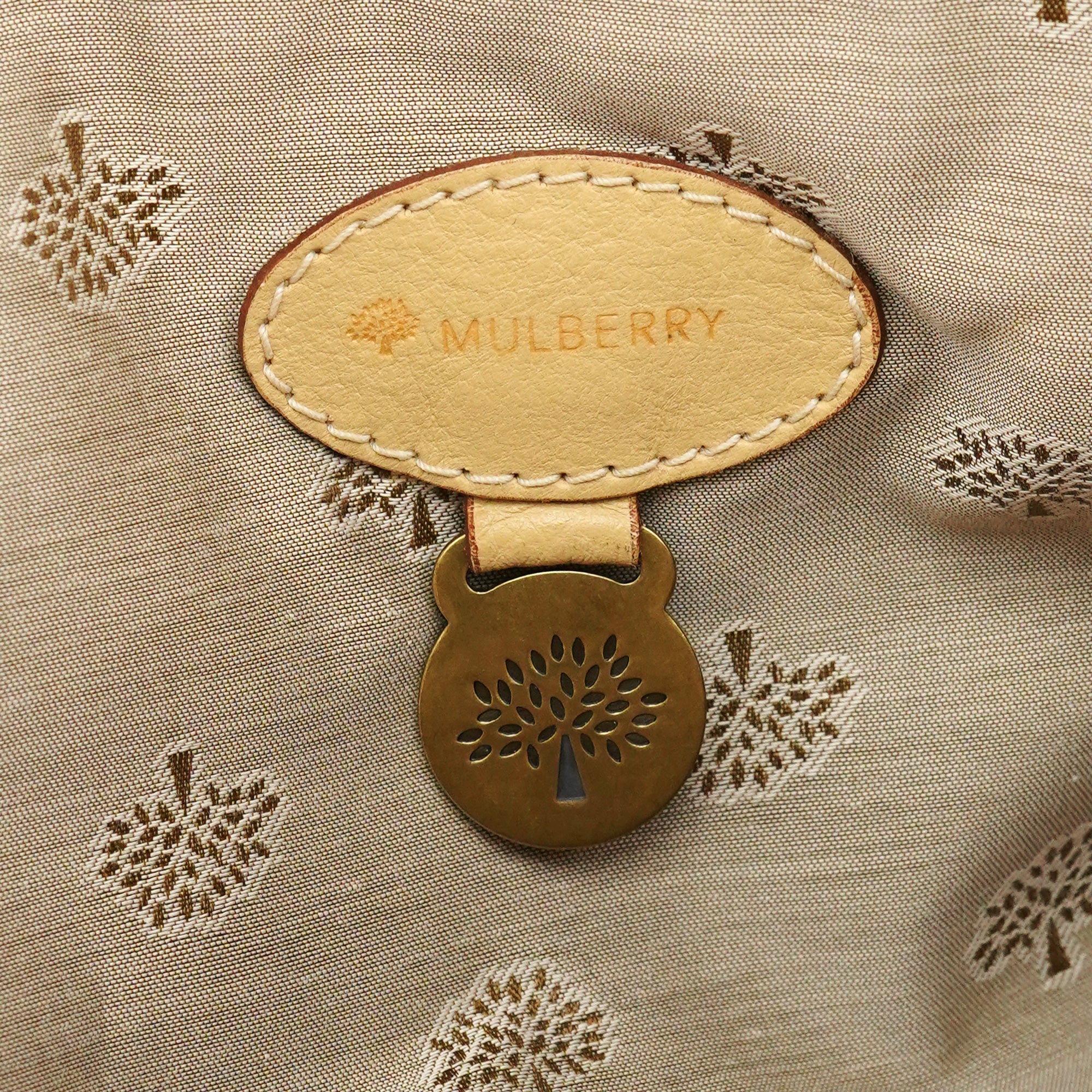 Mulberry Ivory Leather Knightsbridge Tote Bag