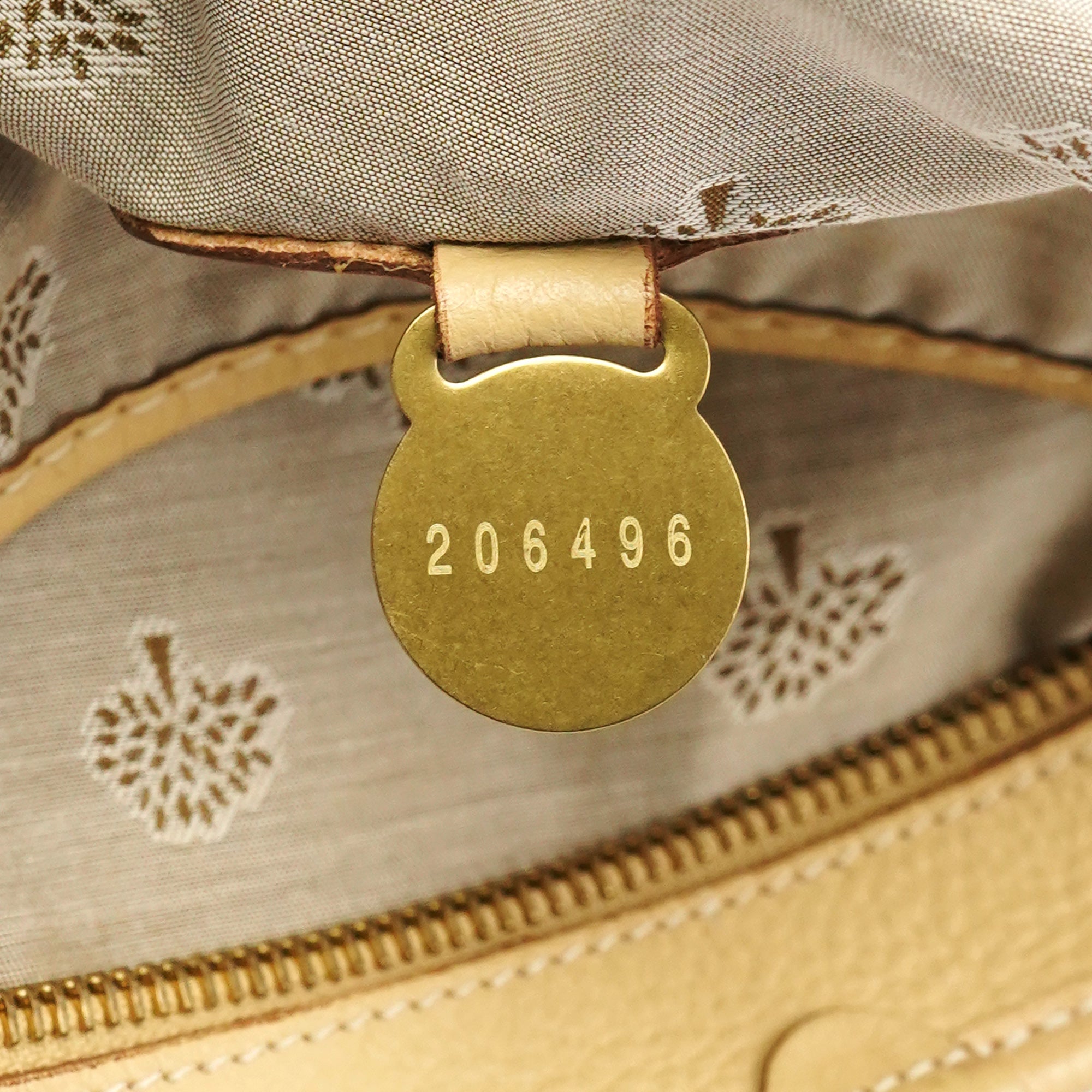 Mulberry Ivory Leather Knightsbridge Tote Bag