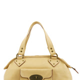 Mulberry Ivory Leather Knightsbridge Tote Bag