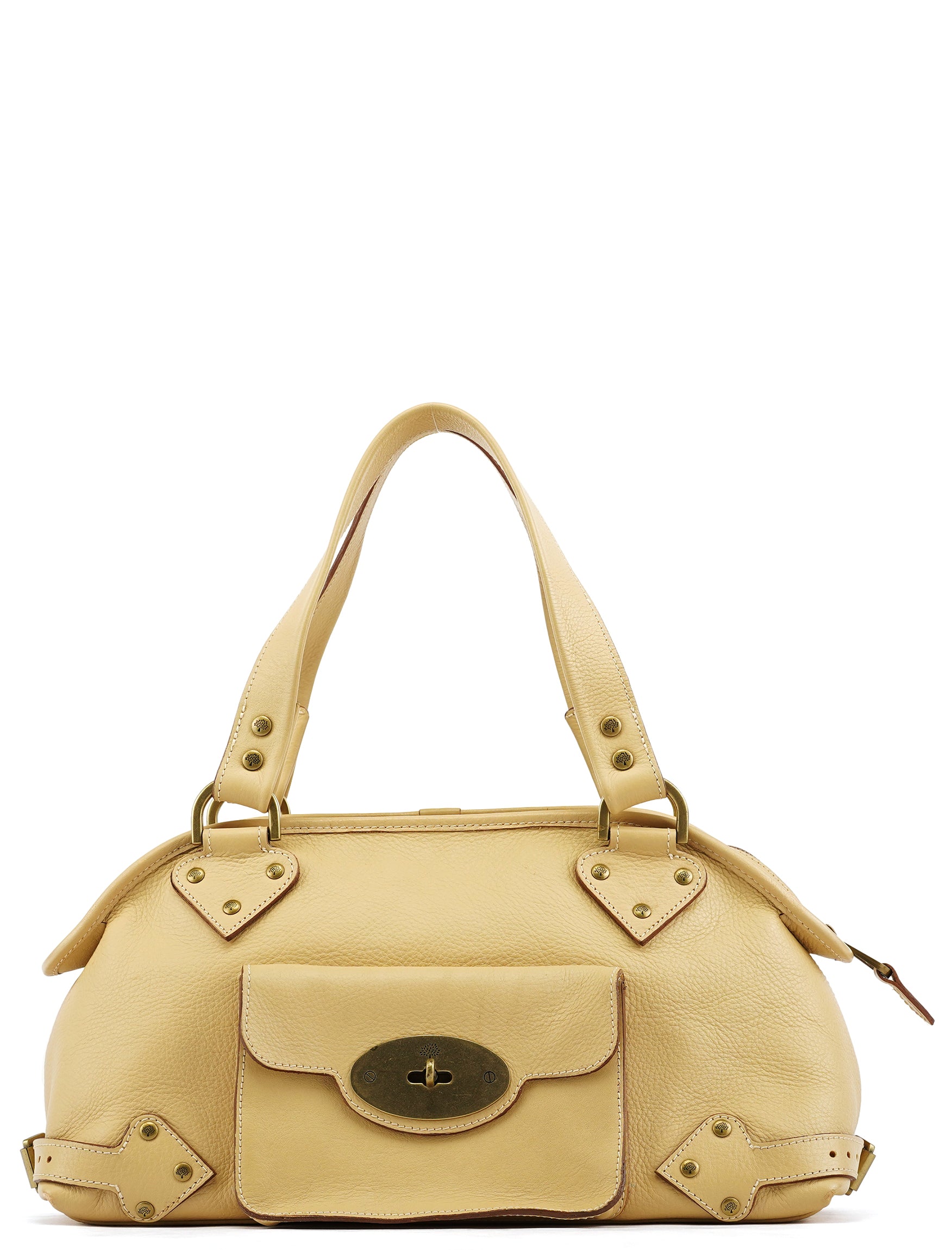 Mulberry Ivory Leather Knightsbridge Tote Bag
