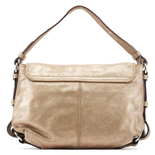 Mulberry Pink Gold Metallic Leather Shoulder Bag