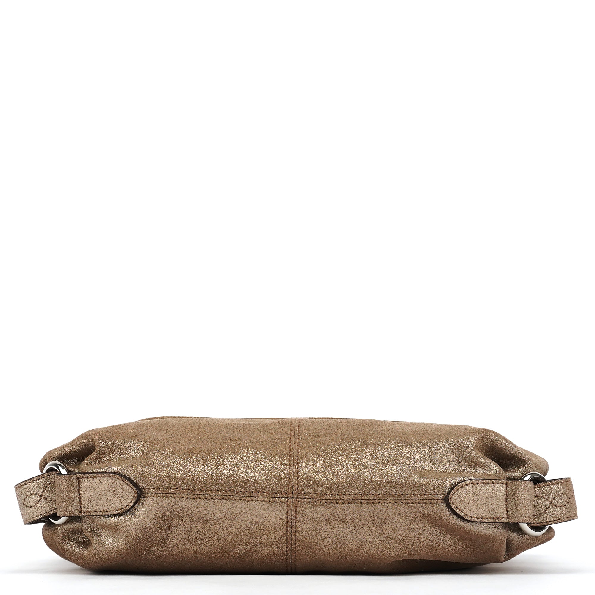 Mulberry Pink Gold Metallic Leather Shoulder Bag