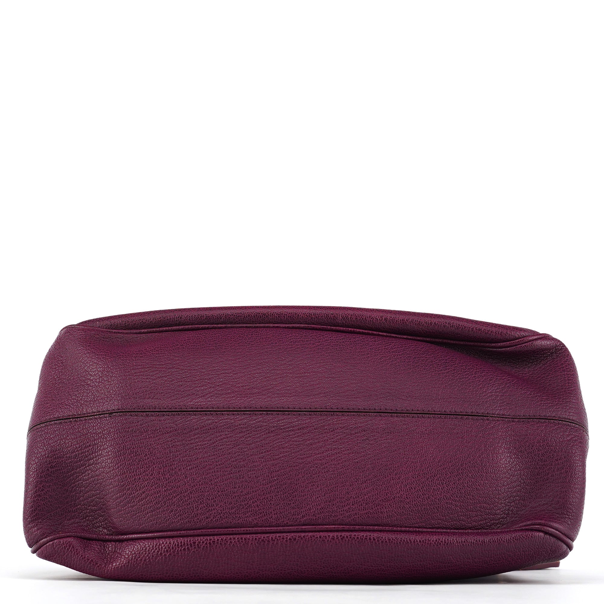 Mulberry Purple Leather Top Handle Bag