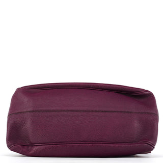 Mulberry Purple Leather Top Handle Bag