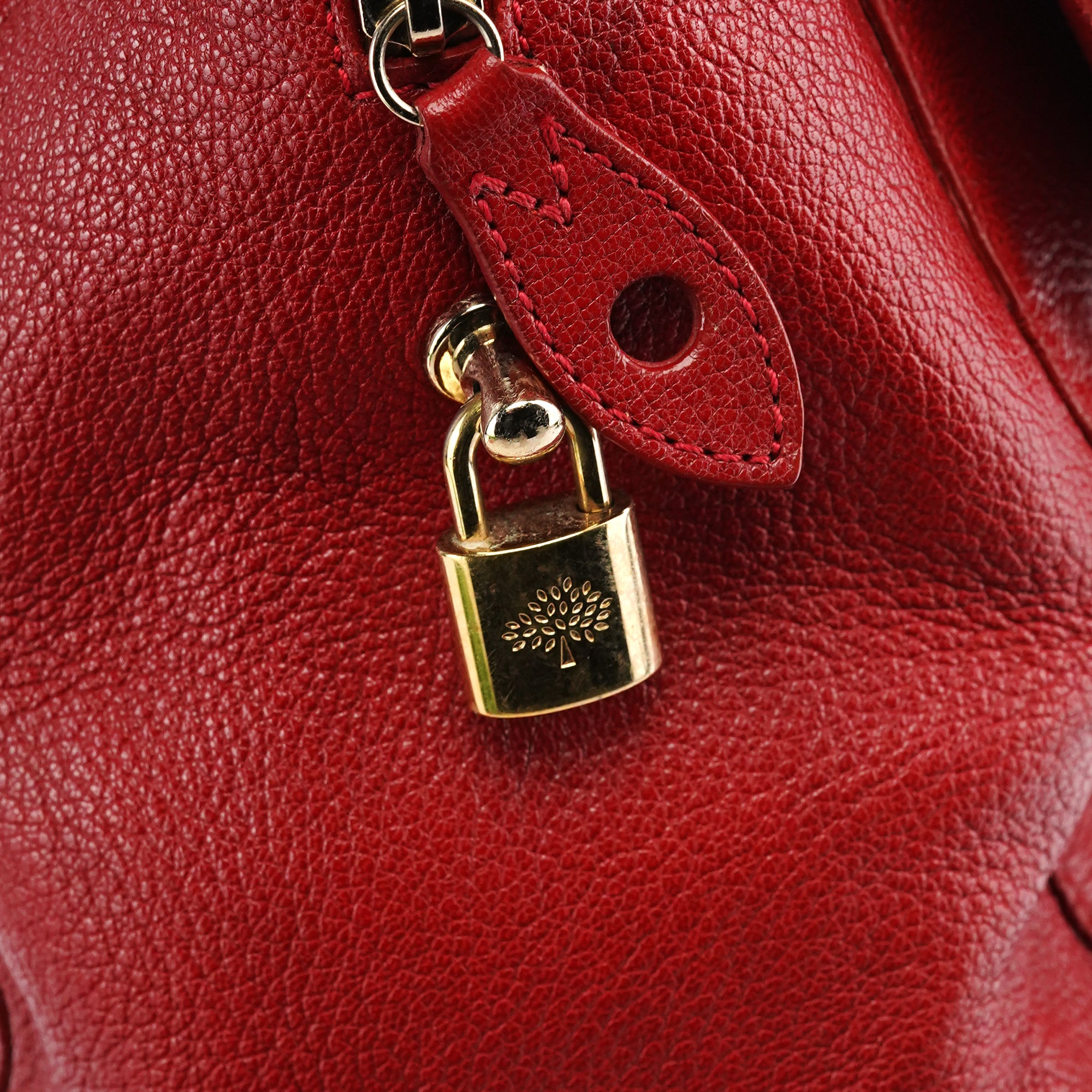 Mulberry Red Leather Bayswater Tote Bag