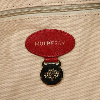 Mulberry Red Leather Bayswater Tote Bag