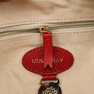 Mulberry Red Leather Bayswater Tote Bag