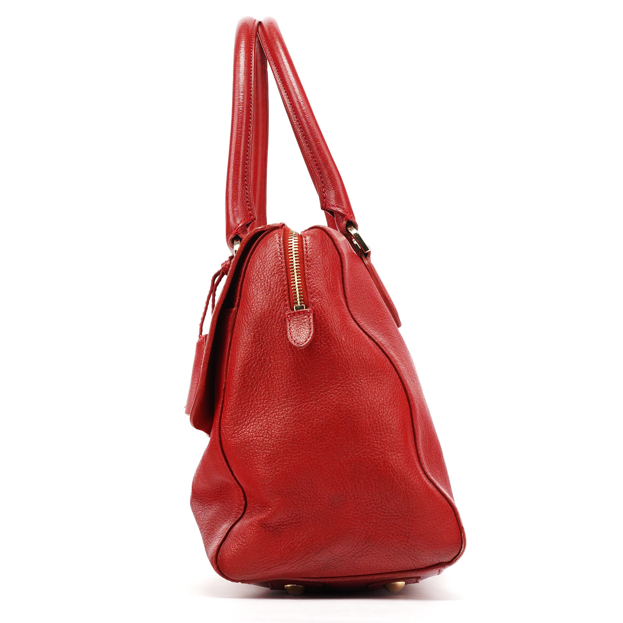 Mulberry Red Leather Bayswater Tote Bag