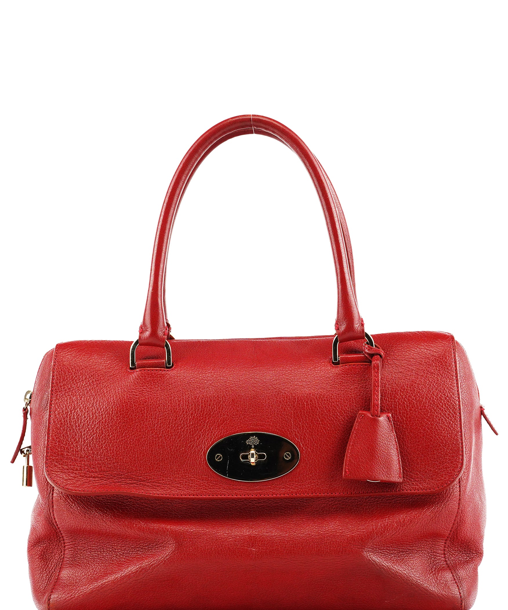 Mulberry Red Leather Bayswater Tote Bag