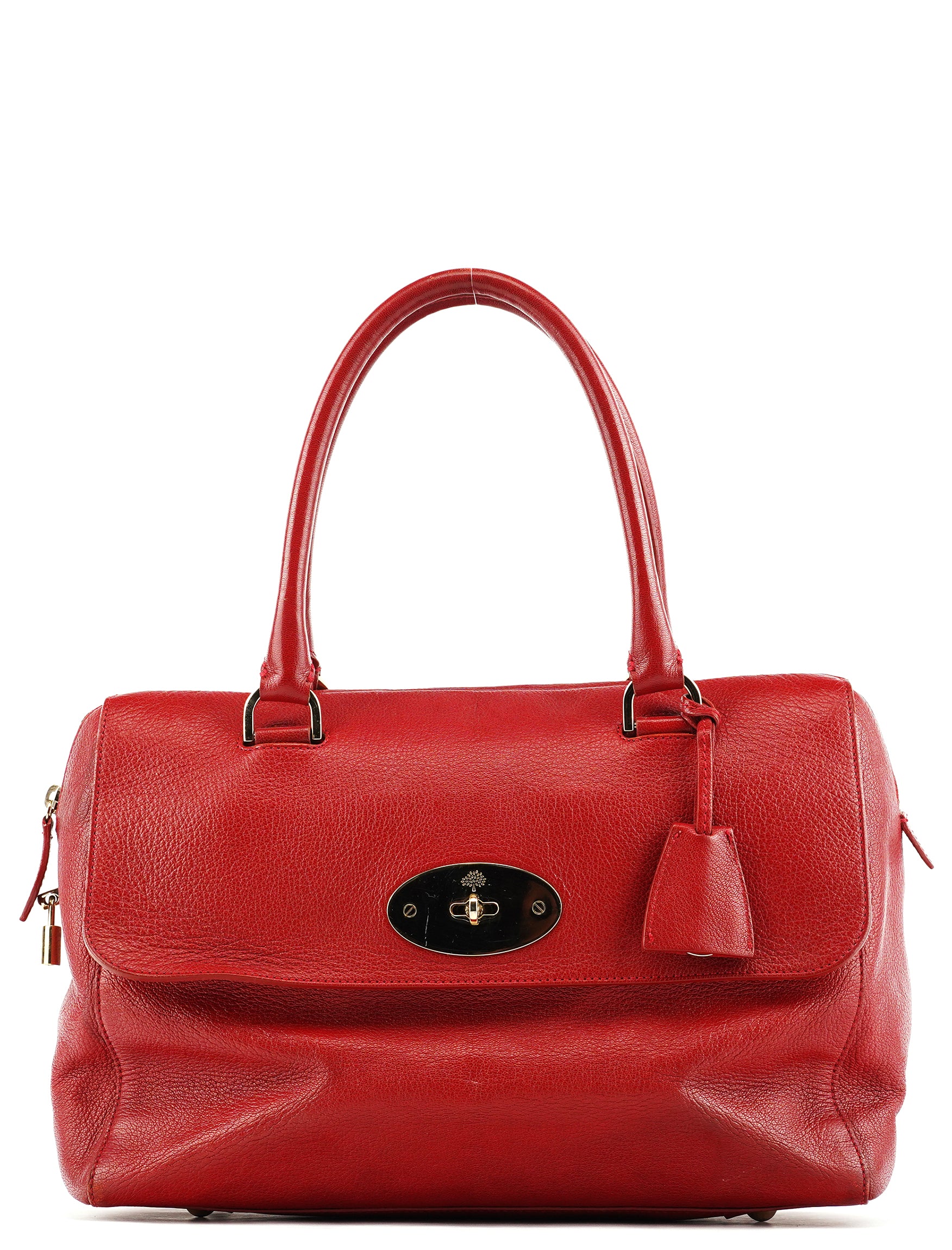 Mulberry Red Leather Bayswater Tote Bag