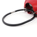 Prada 001 3750 Red Calfskin Plastic Ring Bag