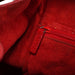 Prada 001 3750 Red Calfskin Plastic Ring Bag