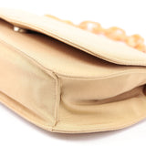 Prada Sac Tessuto à chaîne en plastique en toile beige des années 1990