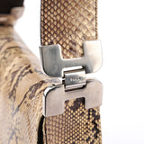 Prada 1990's Yellow Python Skin Shoulder Bag