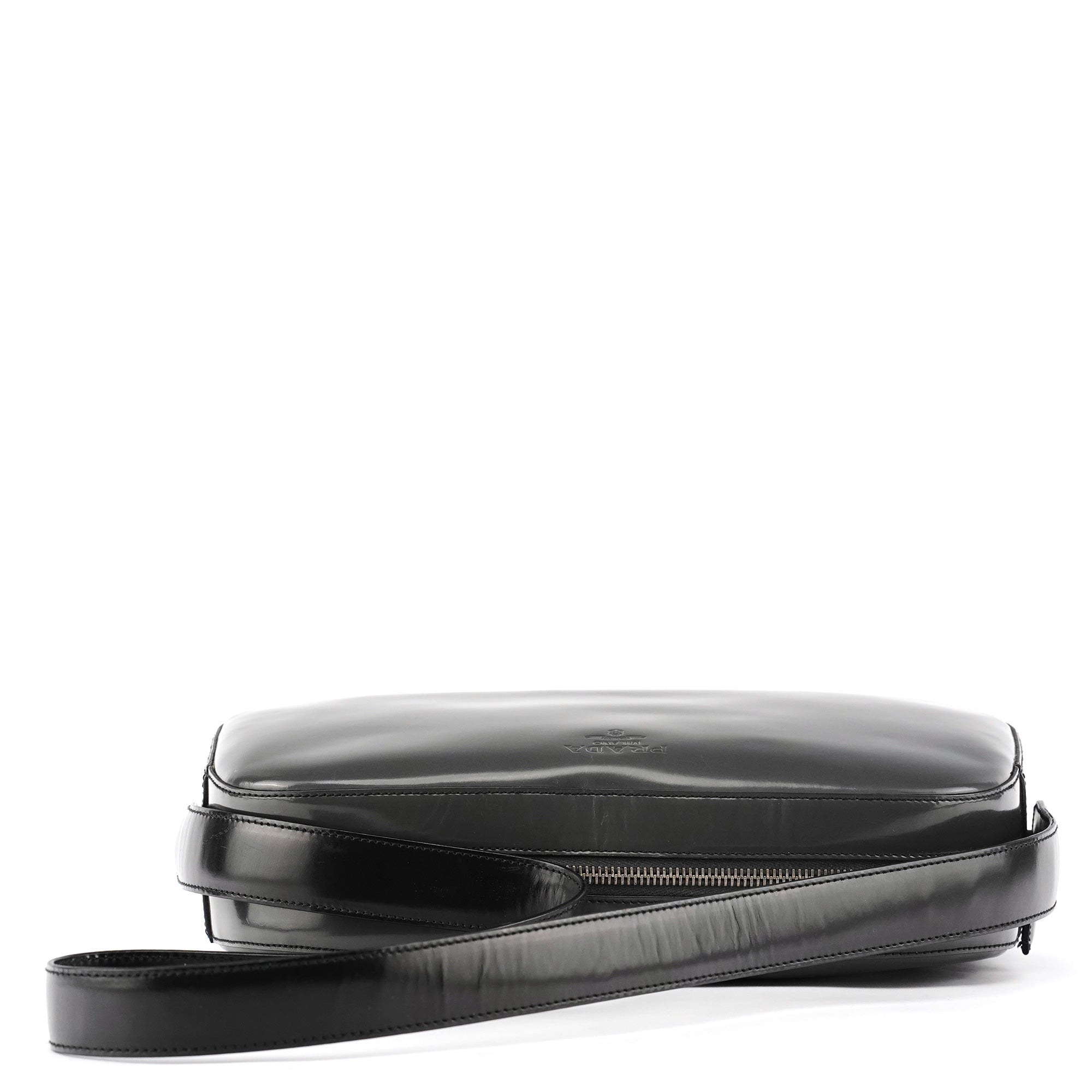 Prada 1995 Anthracite Spazzolato Shoulder Bag
