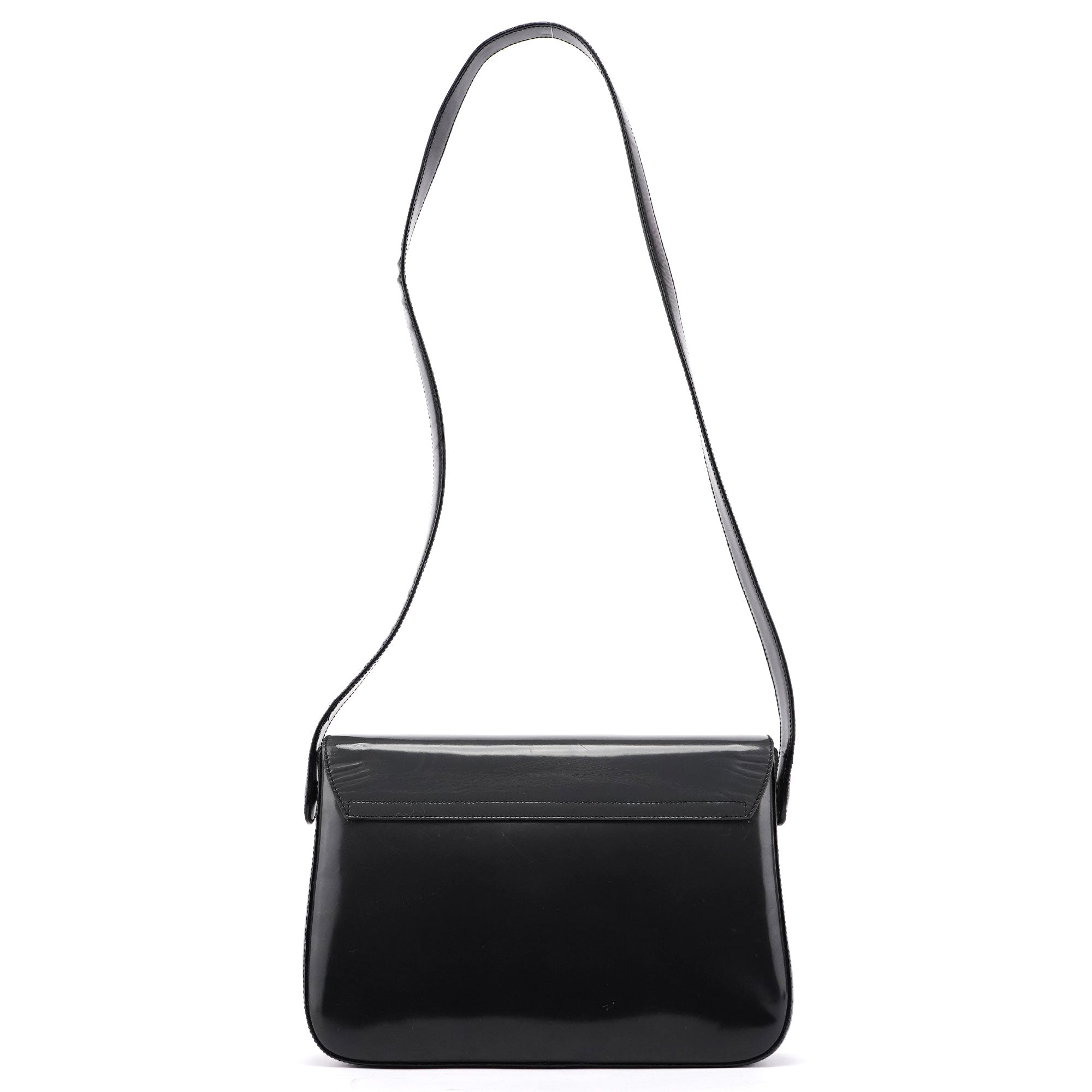 Prada 1995 Anthracite Spazzolato Shoulder Bag