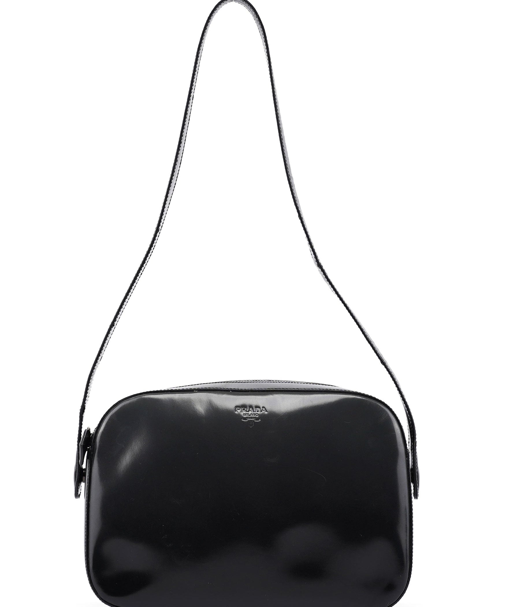 Prada 1995 Anthracite Spazzolato Shoulder Bag