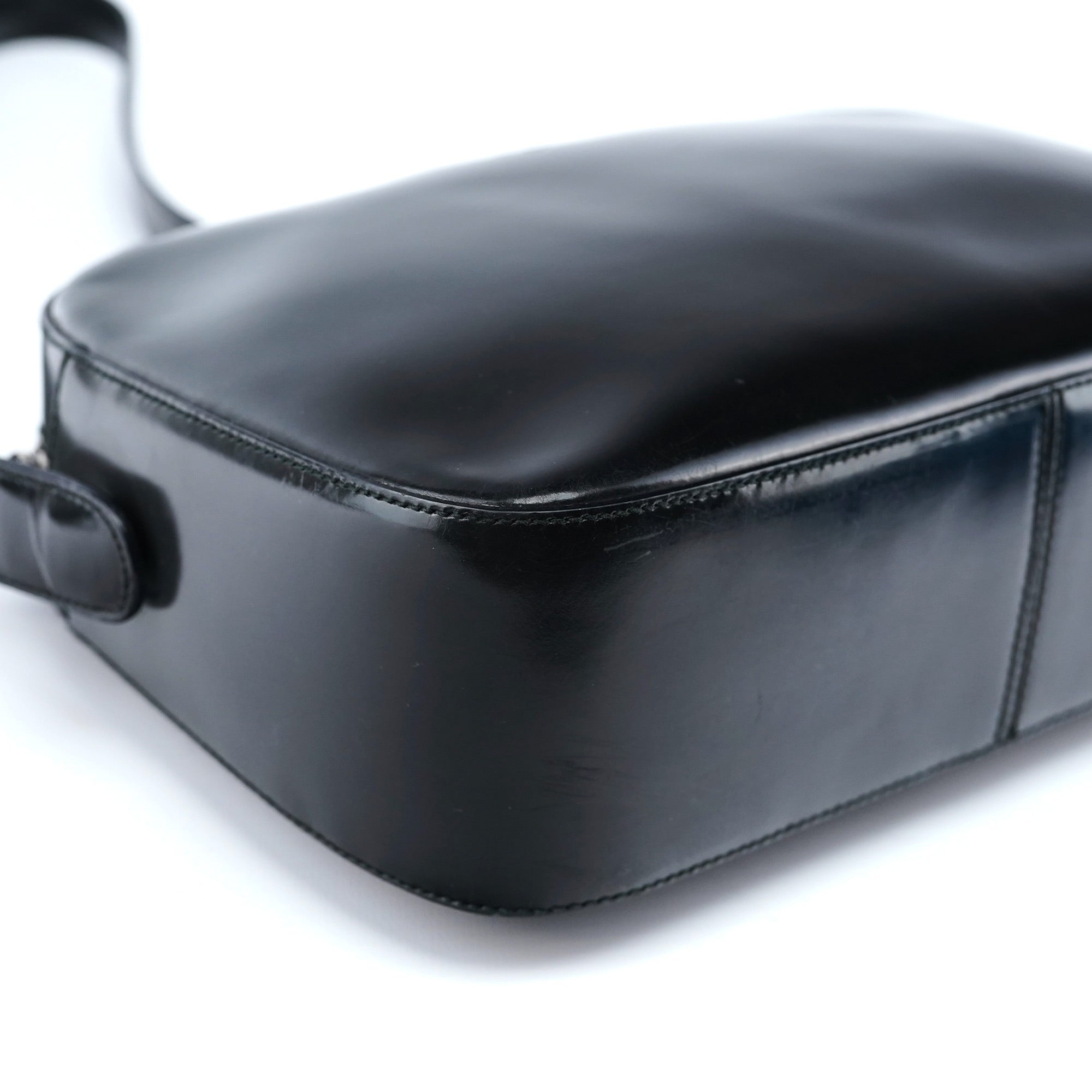Prada 1995 Anthracite Spazzolato Shoulder Bag