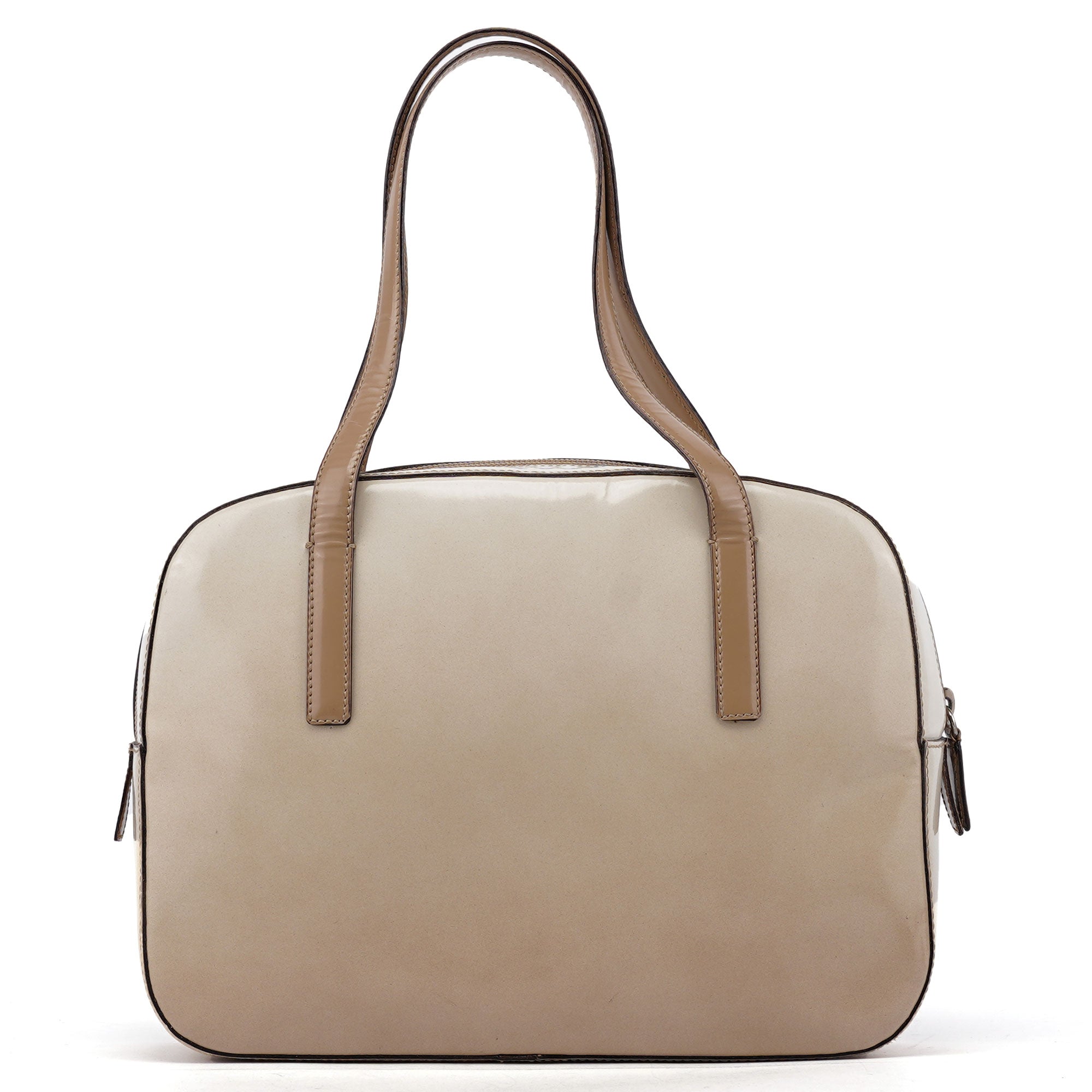 Prada 1995 Beige Spazzolato Gradient Tote Bag