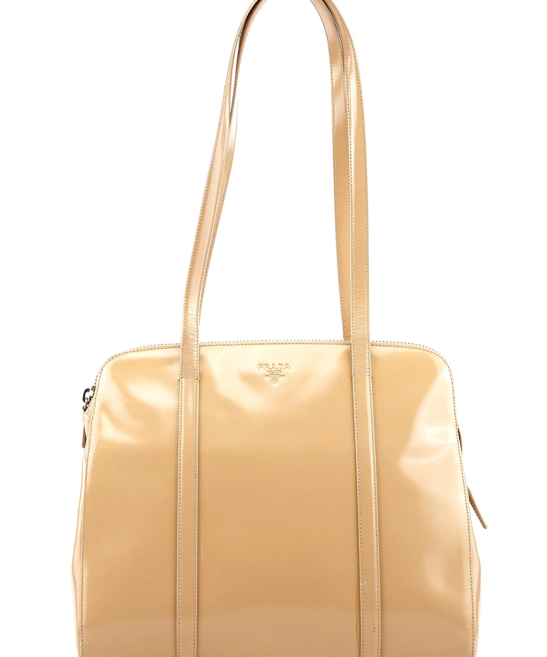 Prada 1995 Beige Spazzolato Sport Tote Bag