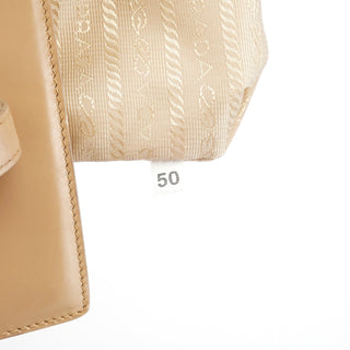 Prada 1995 Beige Spazzolato Sport Tote Bag