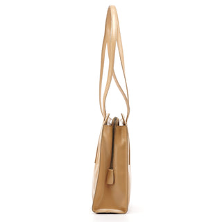 Prada 1995 Beige Spazzolato Sport Tote Bag