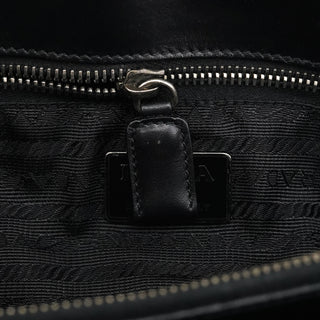 Prada 1995 Black Leather Nappa Sport Tote Bag