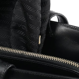 Prada 1995 Black Leather Nappa Sport Tote Bag
