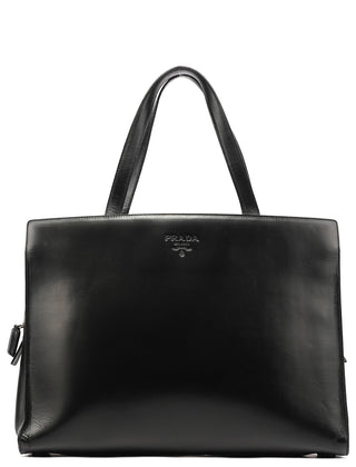 Prada 1995 Black Leather Nappa Sport Tote Bag