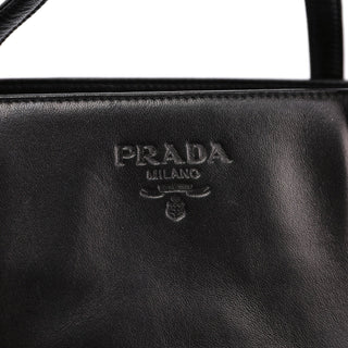 Prada 1995 Black Nappa Tote Bag