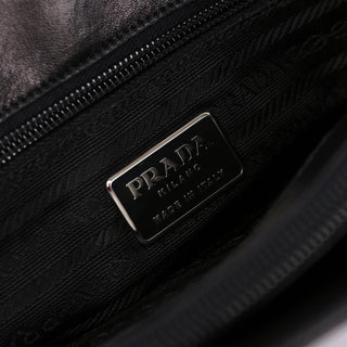 Prada 1995 Black Nappa Tote Bag