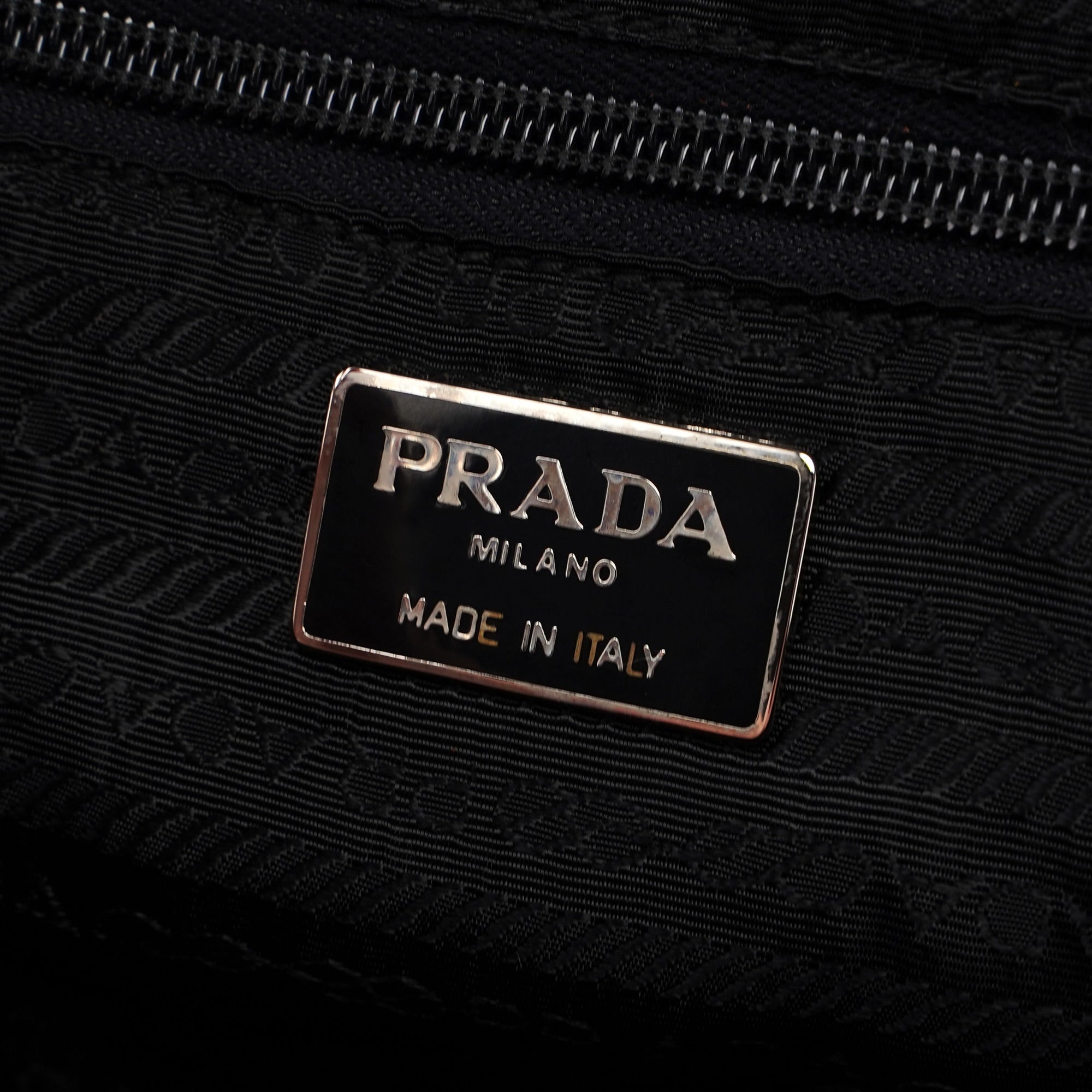 Prada 1995 Black Nappa Tote Bag