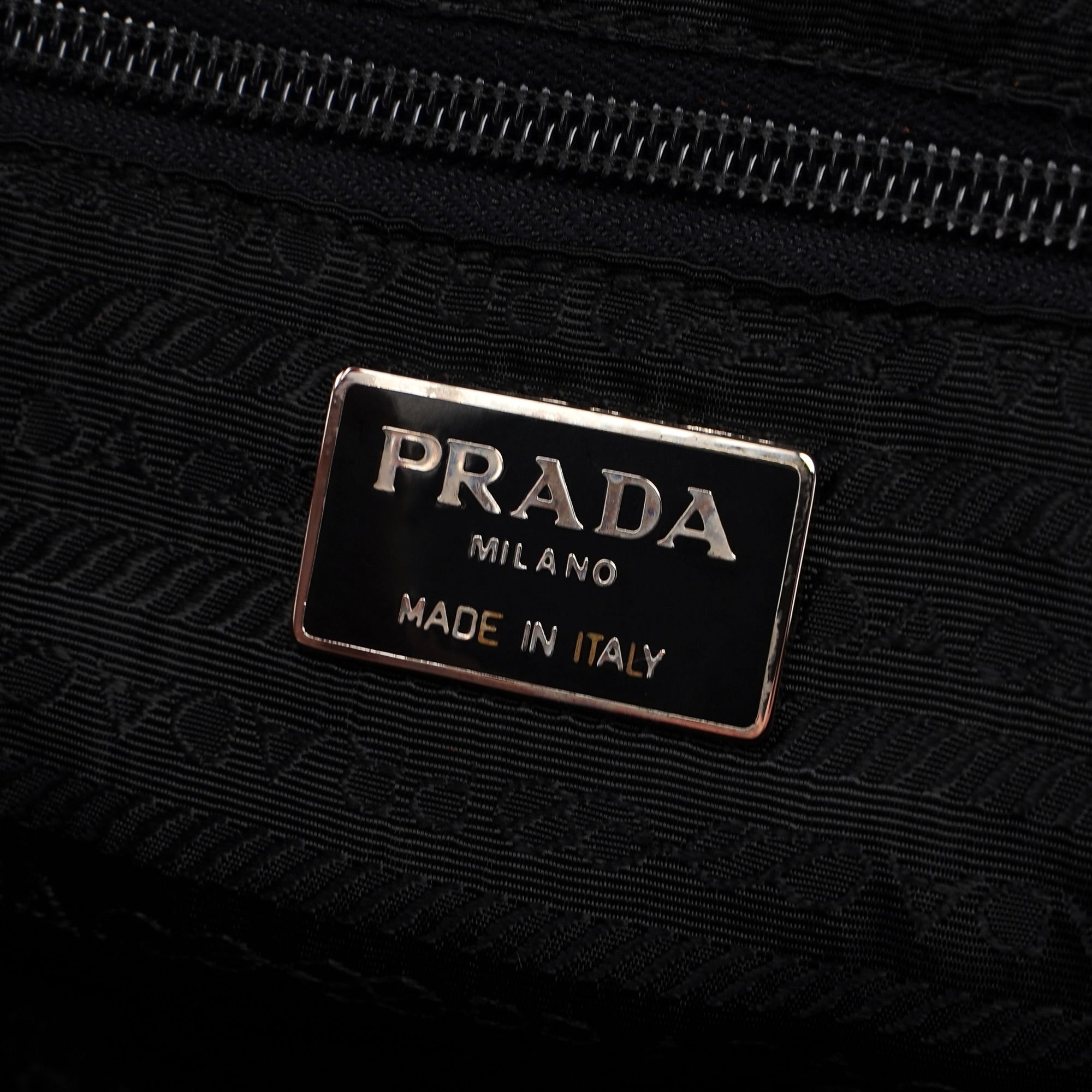 Prada 1995 Black Nappa Tote Bag