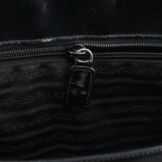 Prada 1995 Black Spazolato Sport Tote Bag