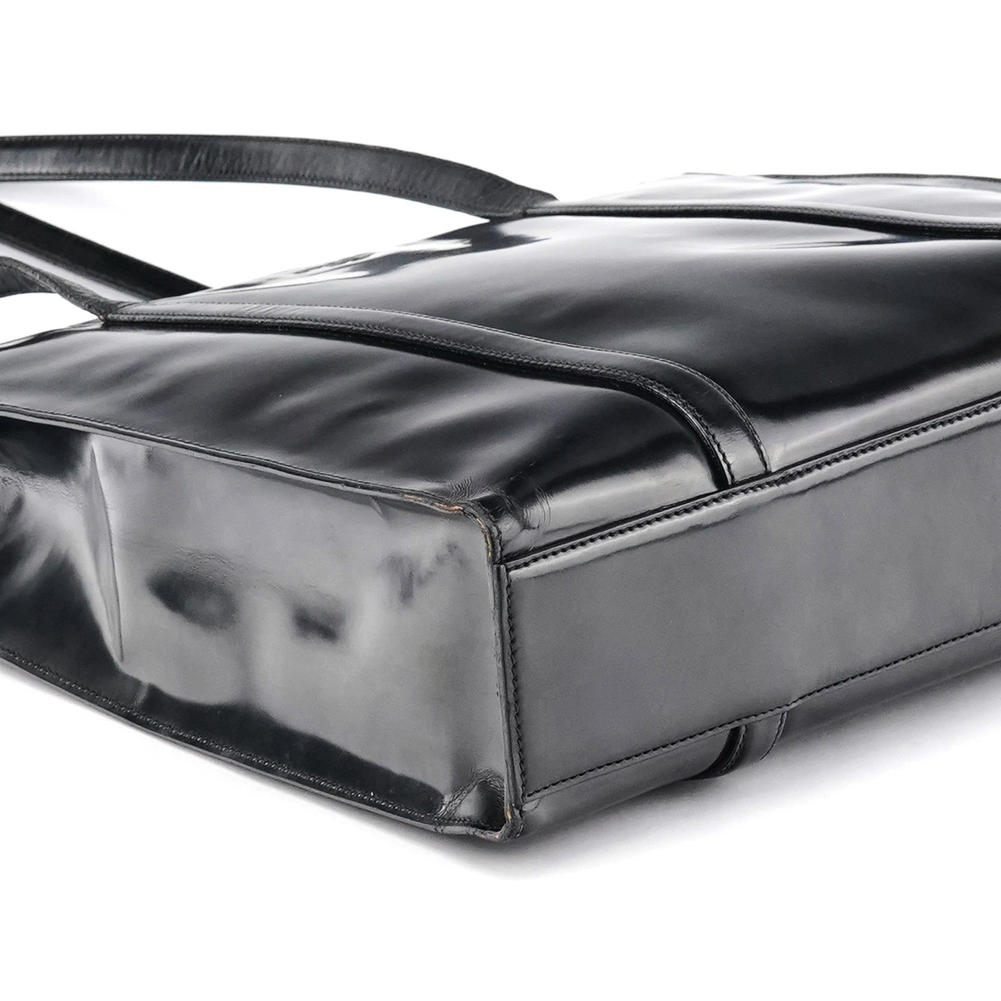 Prada 1995 Black Spazolato Sport Tote Bag
