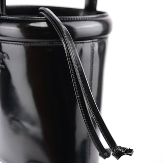 Prada 1995 Black Spazzolato Bucket Bag