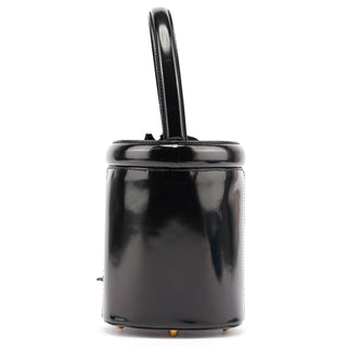 Prada 1995 Black Spazzolato Bucket Bag