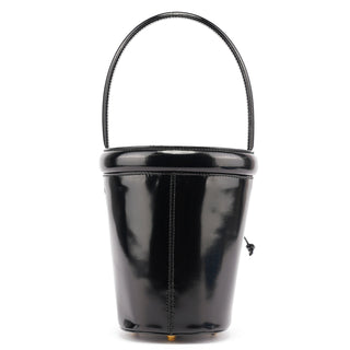 Prada 1995 Black Spazzolato Bucket Bag