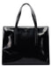 Prada 1995 Black Spazzolato Clutch Tote Bag