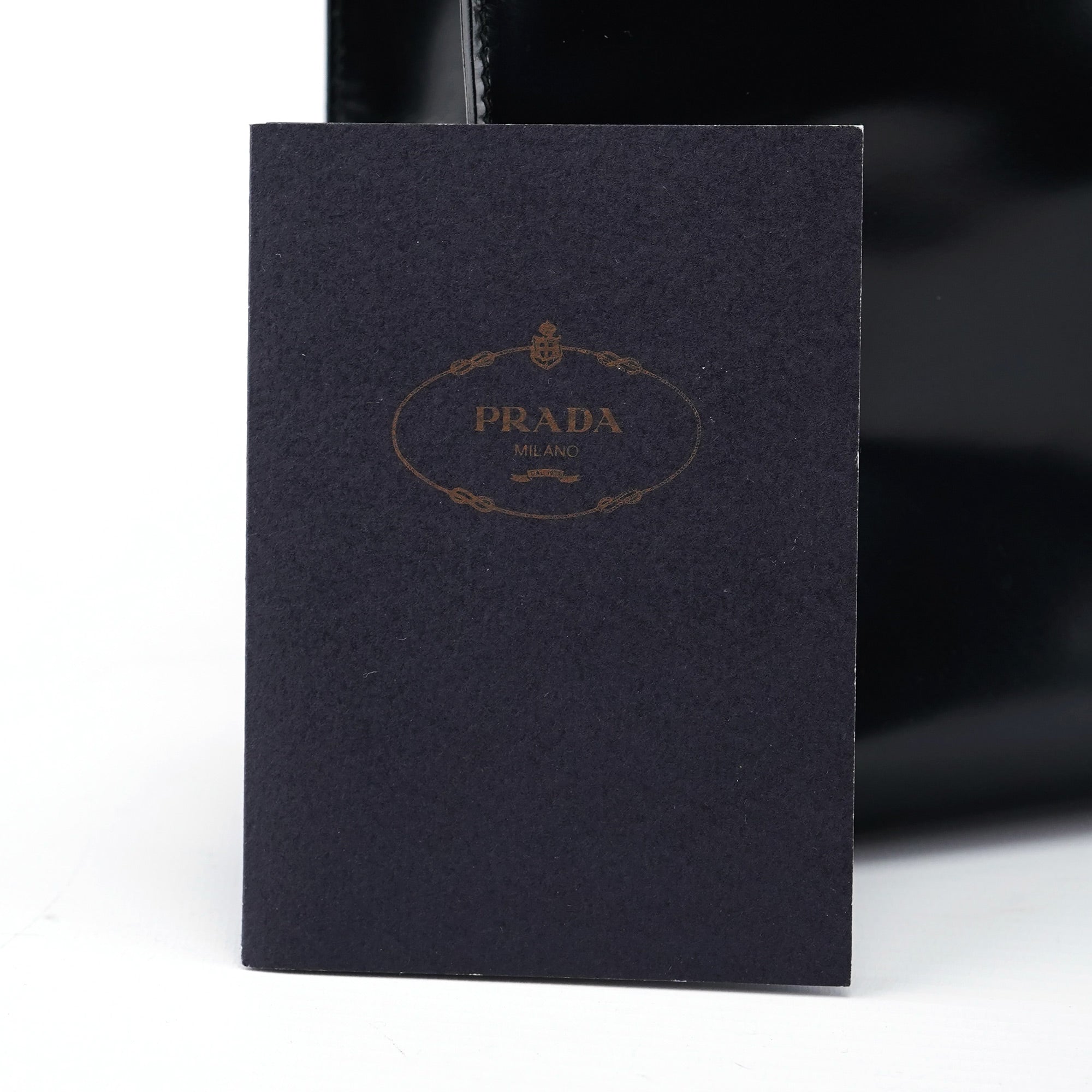 Prada 1995 Black Spazzolato Clutch Tote Bag