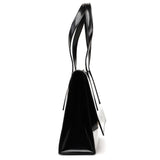Prada 1995 Black Spazzolato Flap Bag
