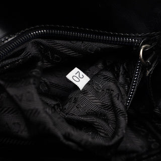 Prada 1995 Black Spazzolato Flap Bag