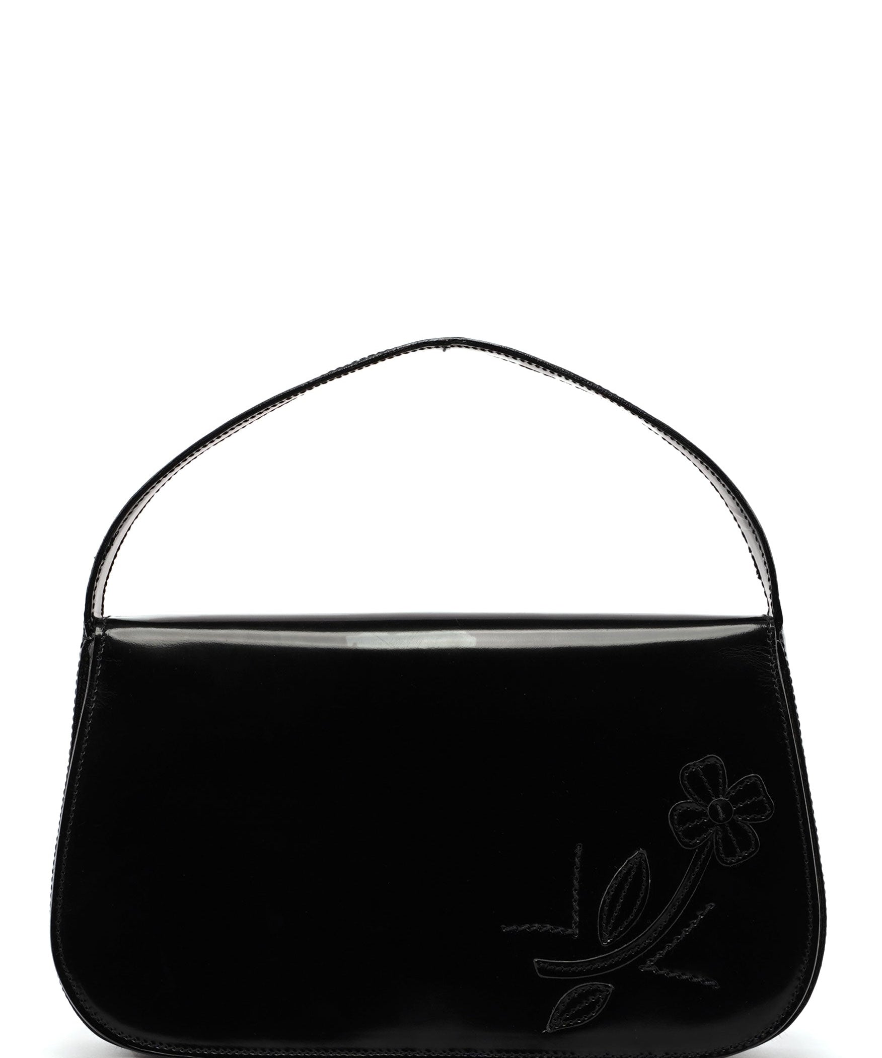 Prada 1995 Black Spazzolato Handbag