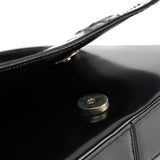 Prada 1995 Sac à main Spazzolato en cuir verni noir