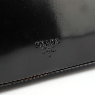 Prada 1995 Black Spazzolato Handbag