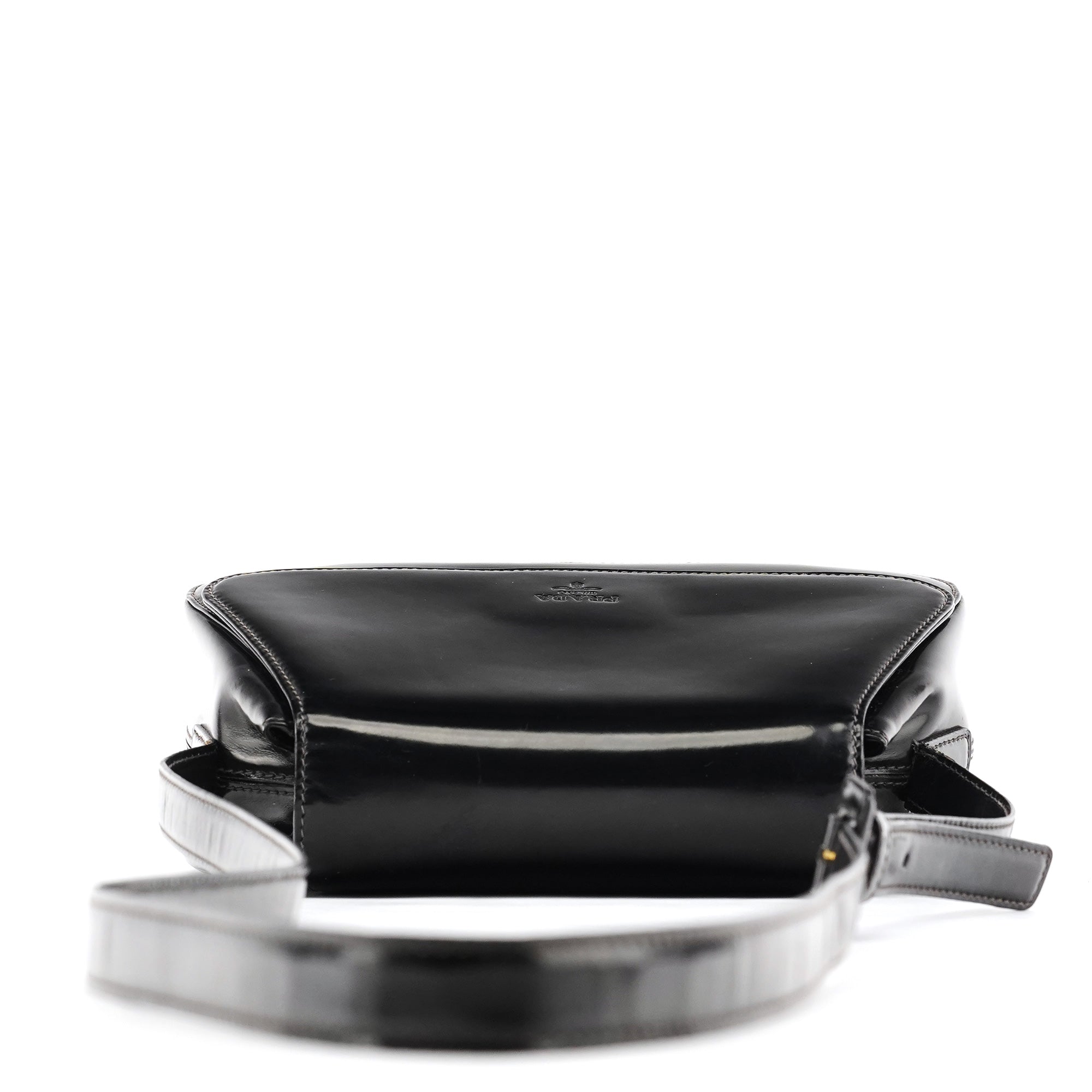 Prada 1995 Black Spazzolato Sport Crossbody Bag